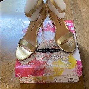 NEW Chinese Laundry RUBIE dazzled metallic heels